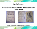Fighting together. Language issues in military coordination of World War One Allied Coalition Warfare